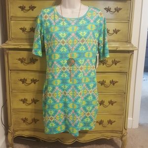 LuLaRoe Professionally Hemmed Julia MINI dress MED